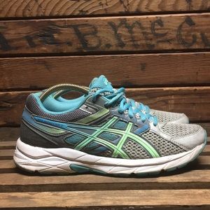ASICS Gel Contend 3 Blue and Teal Running Shoe 7